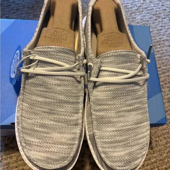 Hey Dude Heather Gray Shoes NIB - Picture 2 of 6